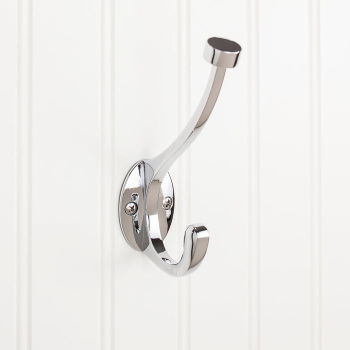 Elements YD60-550PC Wall Double Hook Polished Chrome