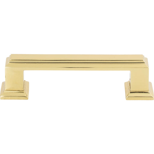 Atlas Homewares 291-FG Sutton Place 3in (76mm) Center to Center Bar Pull French Gold - KnobDepot