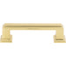 Atlas Homewares 291-FG Sutton Place 3in (76mm) Center to Center Bar Pull French Gold - KnobDepot