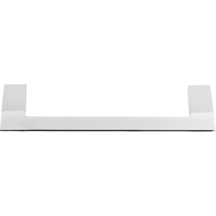 Atlas Homewares A906-CH Angled Drop 5 1/16in (129mm) Center to Center Bar Pull Polished Chrome - KnobDepot