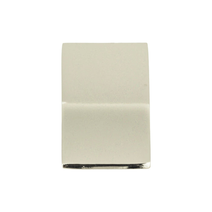 Atlas Homewares A903-PN Angled Drop 15/16in (24mm) Length Rectangle Knob Polished Nickel - KnobDepot