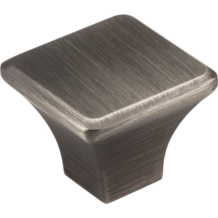 Jeffrey Alexander 972L-BNBDL Marlo 1-1/4" Length Square Knob Brushed Pewter