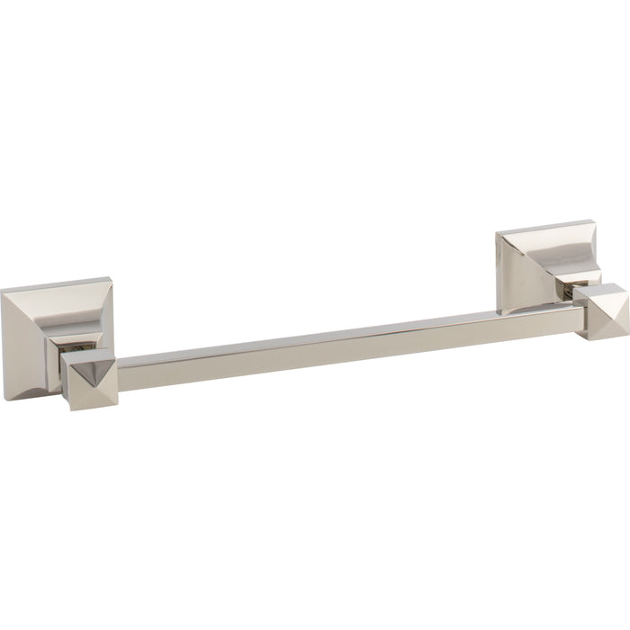 Atlas Homewares GRATR300-PN Gratitude Single 11 3/4in Wall Mounted Towel Bar Polished Nickel