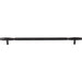 Top Knobs TK3086BLK Kingsmill 12" Center to Center Bar Pull Flat Black - KnobDepot