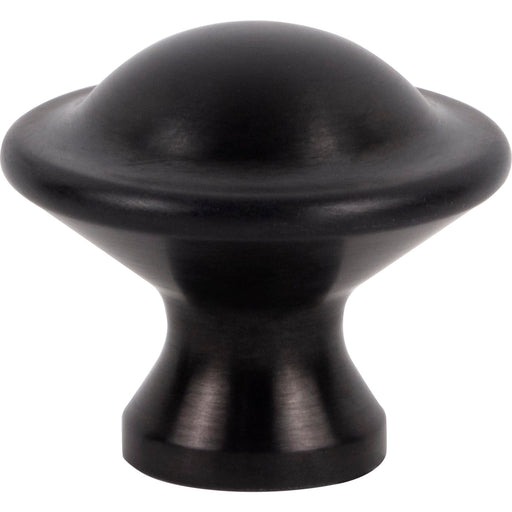 Atlas Homewares A979-BL Stainless Torrance 1 1/8in (29mm) Length Round Knob Matte Black - KnobDepot