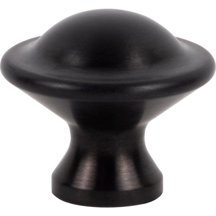 Atlas Homewares A979-BL Stainless Torrance 1 1/8in (29mm) Length Round Knob Matte Black - KnobDepot