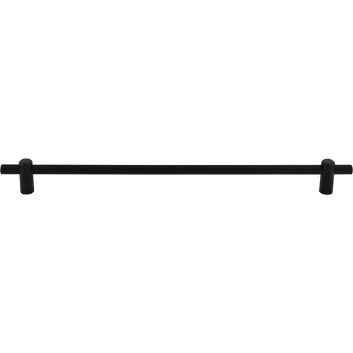 Top Knobs TK3257BLK Dempsey 12" Center to Center Bar Pull Flat Black - KnobDepot