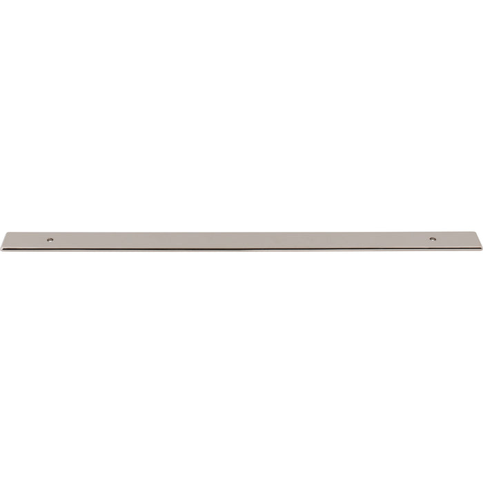 Top Knobs TK3286PN Radcliffe 12" Center to Center Pull Backplate Polished Nickel - KnobDepot