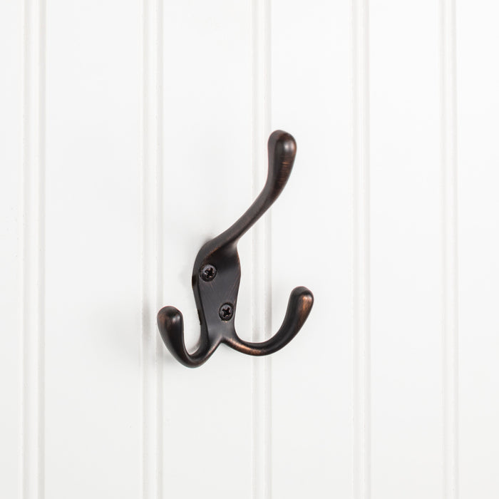 Elements YT40-400DBAC Wall Triple Hook Brushed Oil Rubbed Bronze