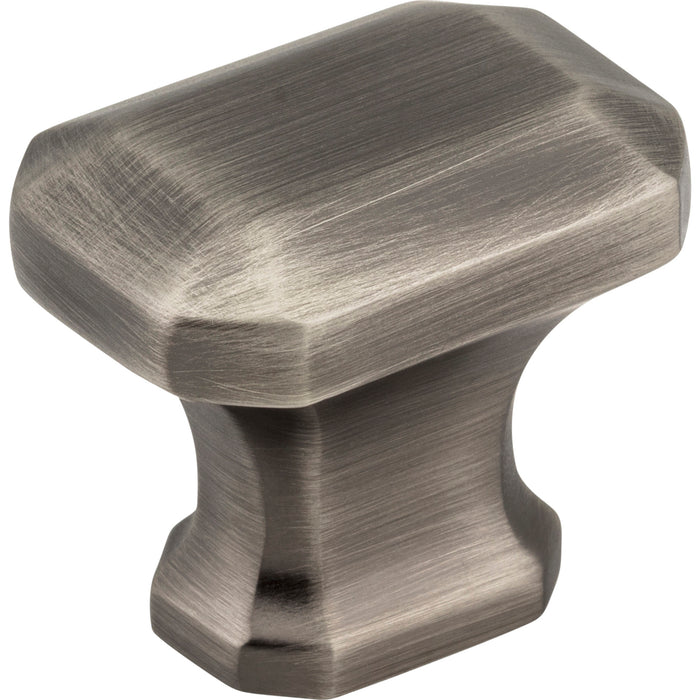 Jeffrey Alexander 165BNBDL Ella 1-1/4" Length Rectangle Knob Brushed Pewter