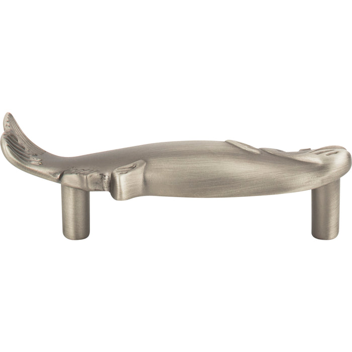 Atlas Homewares 2217-NO Nautical/Ocean Fish 3in (76mm) Center to Center Novelty Pull Pewter - KnobDepot