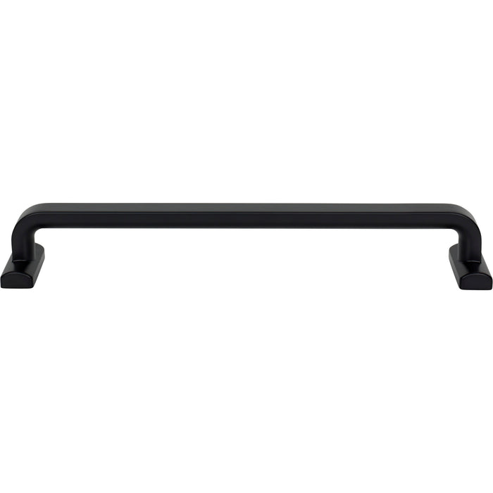 Top Knobs TK3168BLK Harrison 12" Center to Center Appliance Pull Flat Black - KnobDepot
