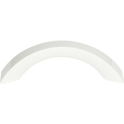 Atlas Homewares A880-WG Sleek 3in (76mm) Center to Center Arch Pull High White Gloss - KnobDepot