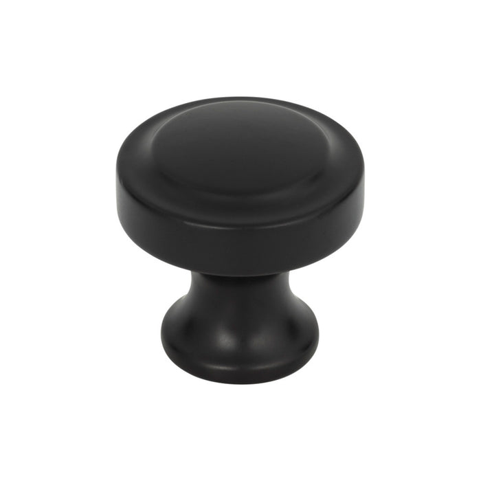 Atlas Homewares A300-BL Bradbury 1 1/4in Diameter Round Knob Matte Black