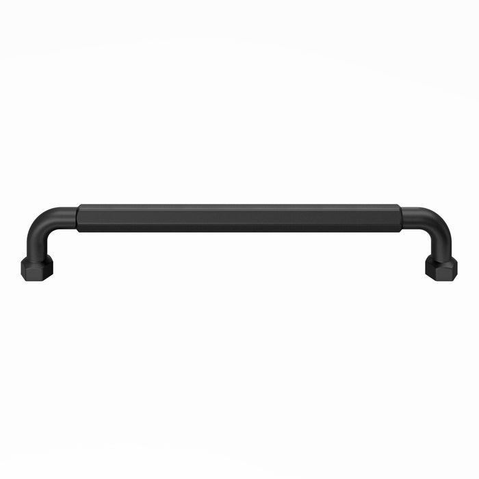 Top Knobs TK3207BLK Dustin 12" Center to Center Appliance Pull Flat Black - KnobDepot