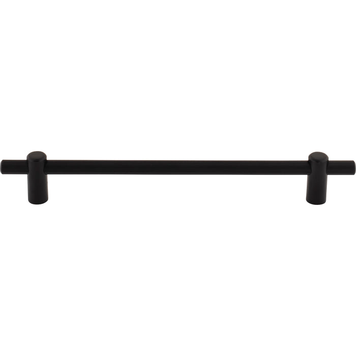 Top Knobs TK3255BLK Dempsey 7 9/16" Center to Center Bar Pull Flat Black - KnobDepot