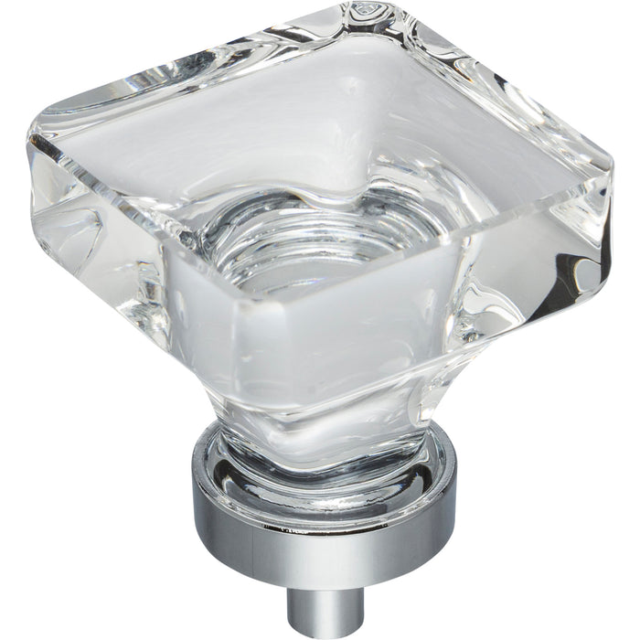 Jeffrey Alexander G140L-PC Harlow 1-3/8" Length Square Knob Polished Chrome