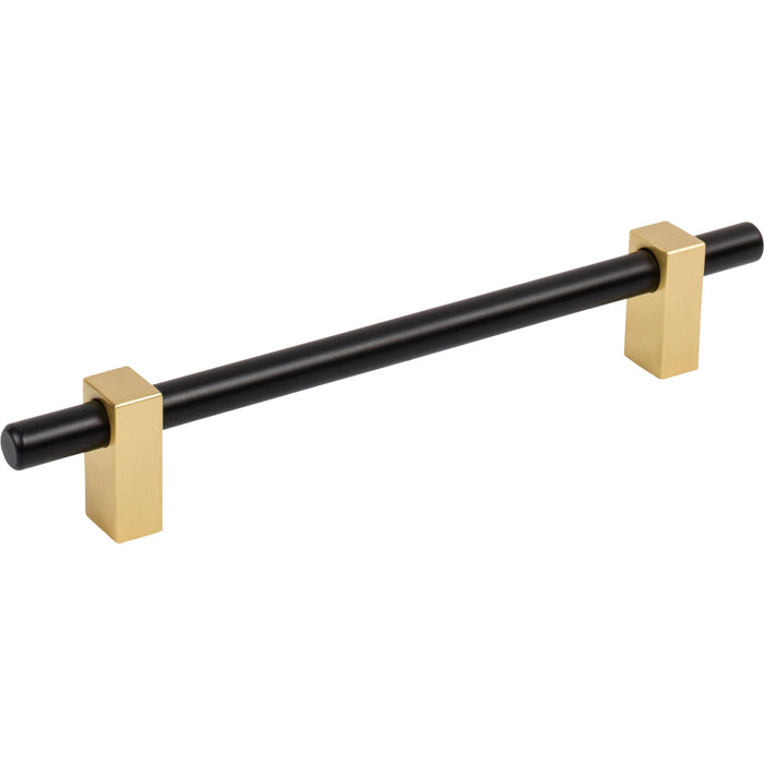 Jeffrey Alexander 478-160MBBG Larkin 2 160 mm Center-to-Center Bar Pull Matte Black w/Brushed Gold