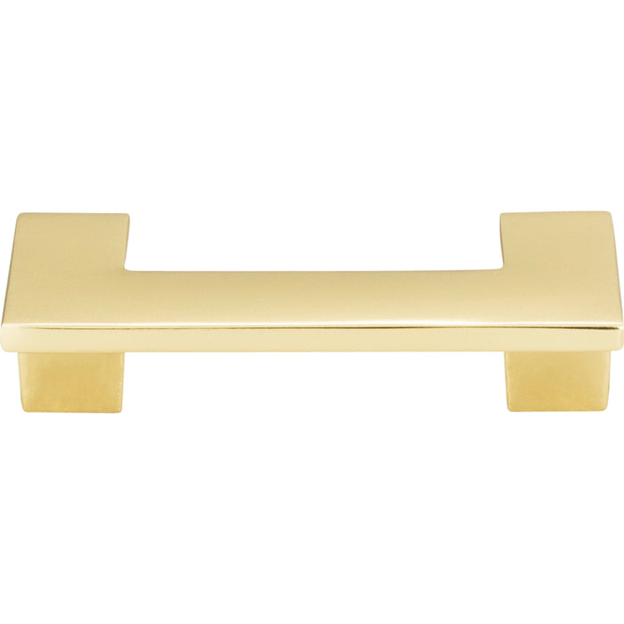 Atlas Homewares A846-FG U Turn 2 1/2in (64mm) Center to Center Bar Pull French Gold - KnobDepot