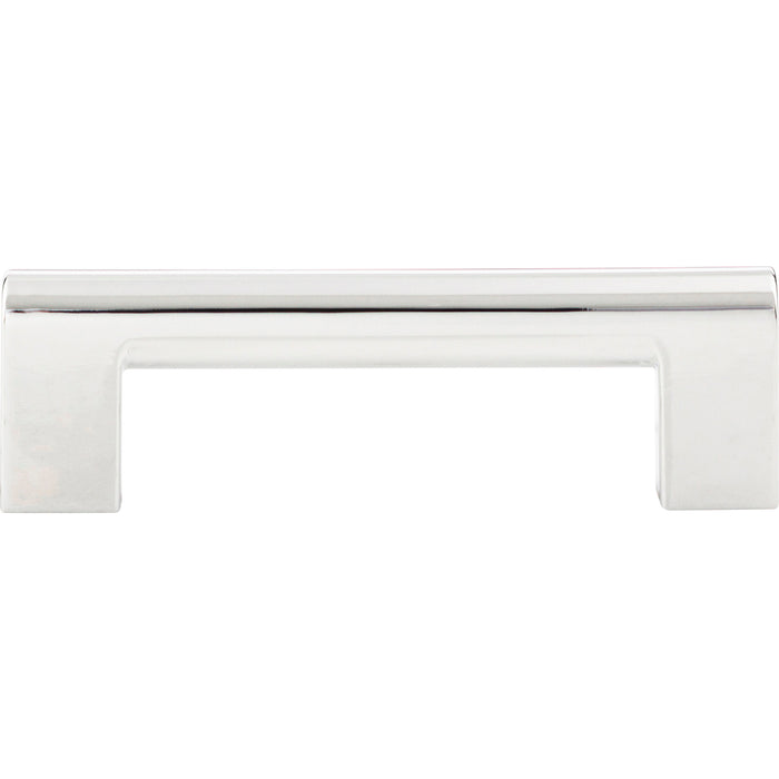 Atlas Homewares 438-CH Round Rail 3 3/4in Center to Center Bar Pull Polished Chrome