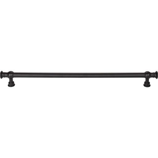 Top Knobs TK3126BLK Ormonde 12" Center to Center Bar Pull Flat Black - KnobDepot