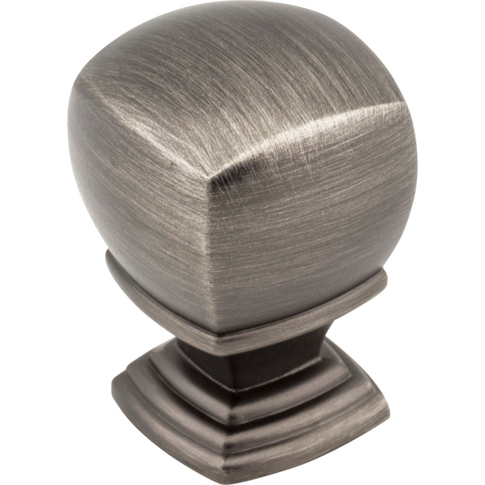 Jeffrey Alexander 188L-BNBDL Katharine Katharine 1" (25mm) Length Square Knob Brushed Pewter