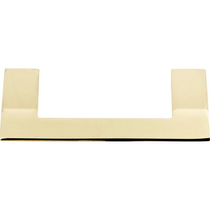 Atlas Homewares A904-FG Angled Drop 3in (76mm) Center to Center Bar Pull French Gold - KnobDepot