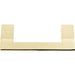 Atlas Homewares A904-FG Angled Drop 3in (76mm) Center to Center Bar Pull French Gold - KnobDepot