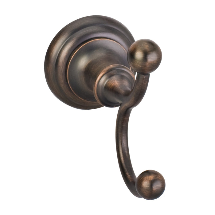 Elements BHE5-02DBAC Fairview Brushed Oil Rubbed Bronze Double Robe Hook - Contractor Packed Brushed Oil Rubbed Bronze