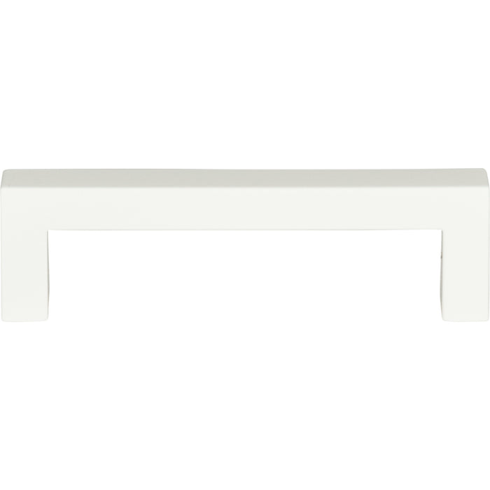 Atlas Homewares A873-WG It 3 3/4in (95mm) Center to Center Bar Pull High White Gloss - KnobDepot