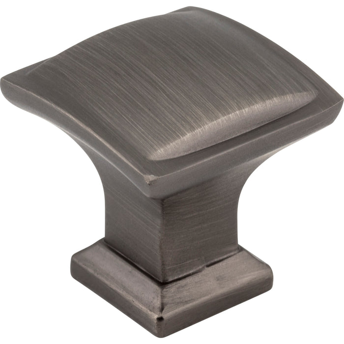 Jeffrey Alexander 435BNBDL Annadale 1-1/4" Length Square Knob Brushed Pewter