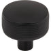 Top Knobs TK3230BLK Burnham 1 1/4" Length Round Knob Flat Black - KnobDepot