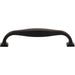 Top Knobs TK723BLK Contour 5 1/16" Center to Center Bar Pull Flat Black - KnobDepot