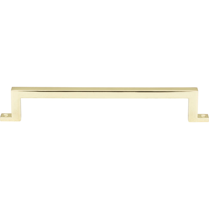 Atlas Homewares 387-PB Campaign 6 5/16in Center to Center Bar Pull Polished Brass