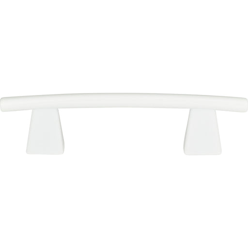 Atlas Homewares 306-WG Fulcrum 3in (76mm) Center to Center Arch Pull High White Gloss - KnobDepot