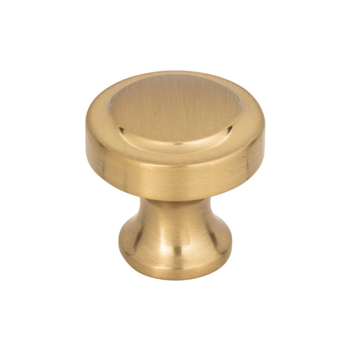 Atlas Homewares A300-WB Bradbury 1 1/4in Diameter Round Knob Warm Brass