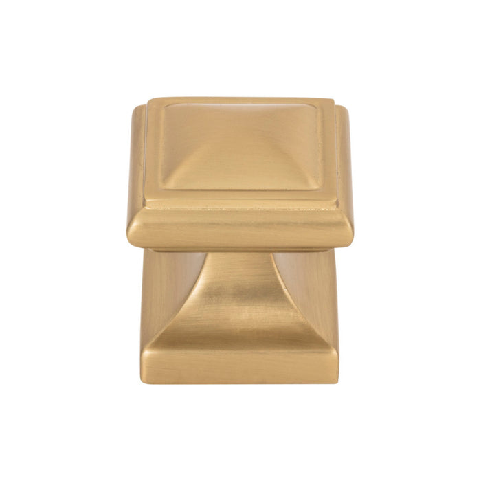 Atlas Homewares 370-WB Wadsworth 1 1/4in Length Square Knob Warm Brass