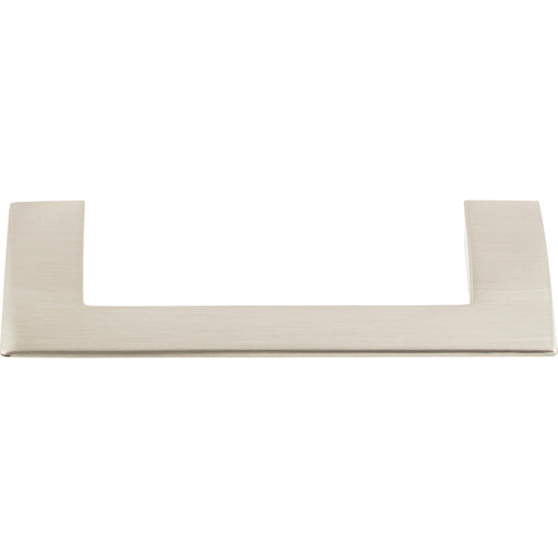 Atlas Homewares A905-BN Angled Drop 3 3/4in (95mm) Center to Center Bar Pull Brushed Nickel - KnobDepot