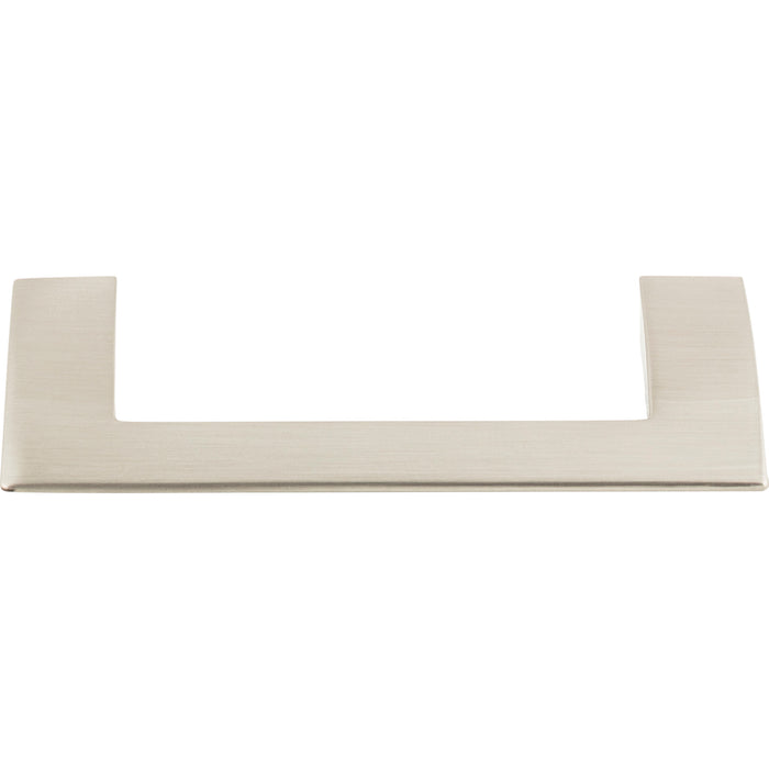Atlas Homewares A905-BN Angled Drop 3 3/4in (95mm) Center to Center Bar Pull Brushed Nickel - KnobDepot