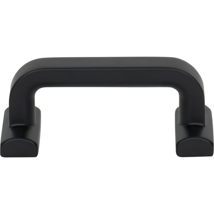 Top Knobs TK3161BLK Harrison 2 1/2" Center to Center Bar Pull Flat Black - KnobDepot