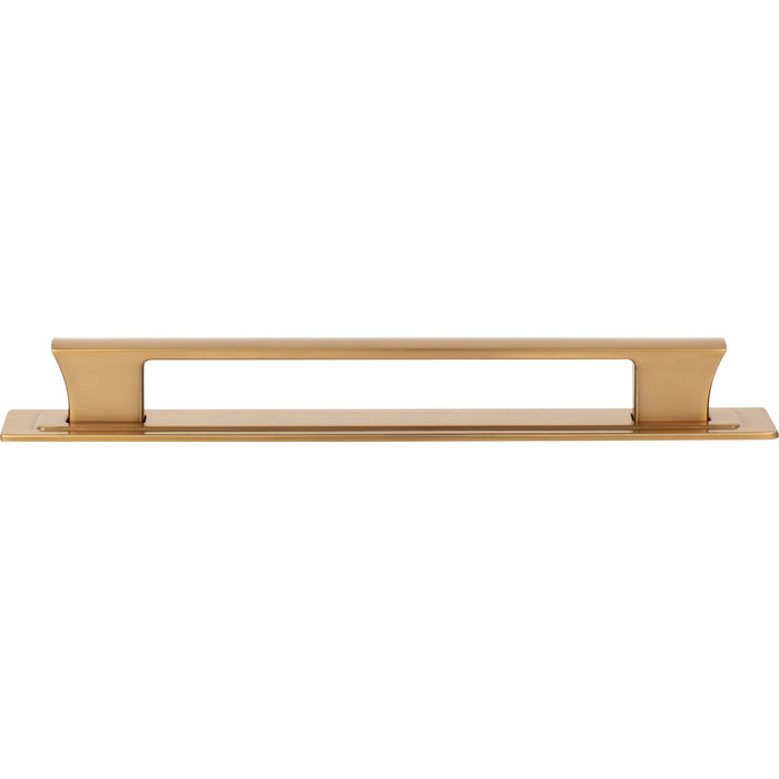 Atlas Homewares A6005-WB Zander 7 9/16in Center to Center Bar Pull Warm Brass
