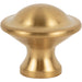 Atlas Homewares A979-MG Stainless Torrance 1 1/8in (29mm) Length Round Knob Matte Gold - KnobDepot