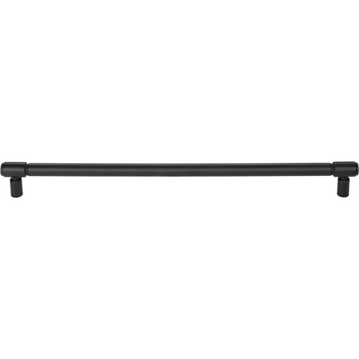 Top Knobs TK3117BLK Clarence 12" Center to Center Bar Pull Flat Black - KnobDepot