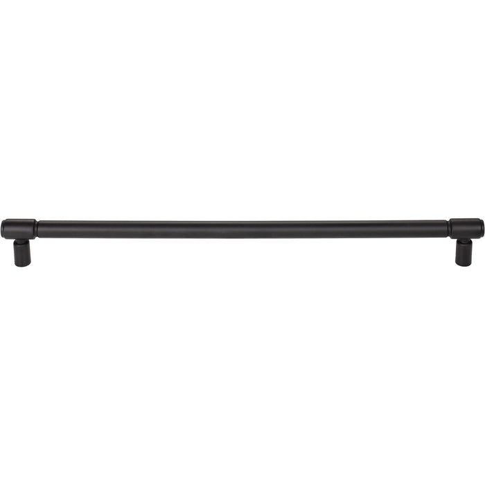 Top Knobs TK3117BLK Clarence 12" Center to Center Bar Pull Flat Black - KnobDepot