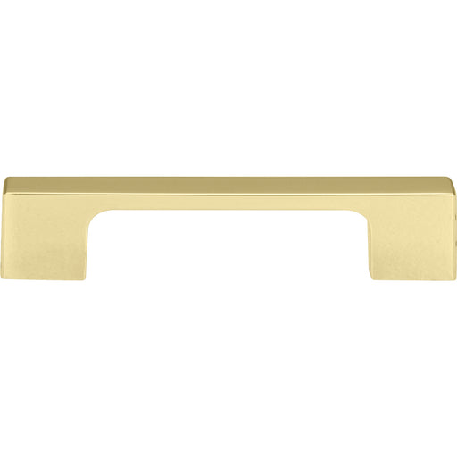 Atlas Homewares A836-FG Thin Square 3 3/4in (95mm) Center to Center Bar Pull French Gold - KnobDepot