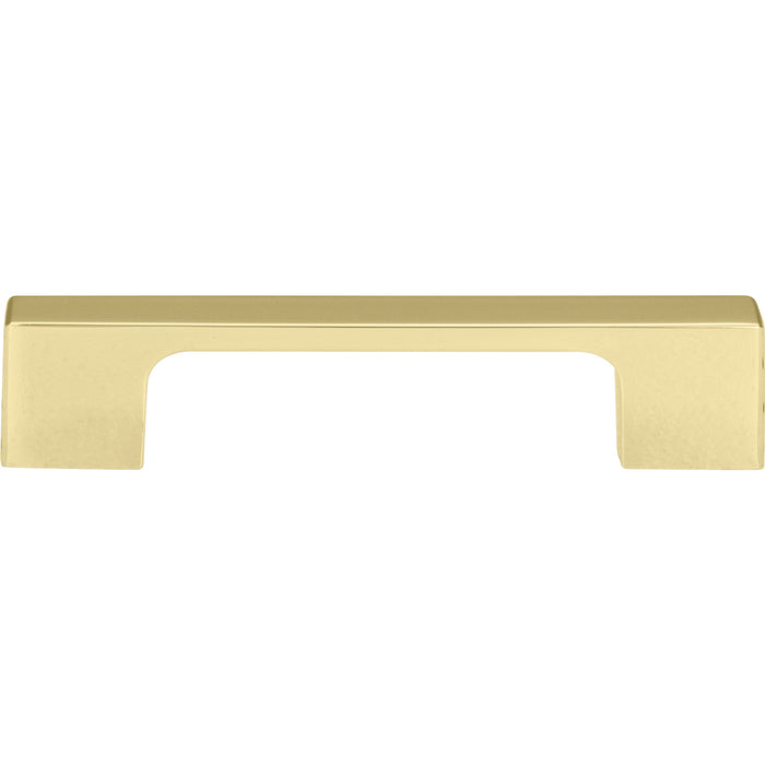 Atlas Homewares A836-FG Thin Square 3 3/4in (95mm) Center to Center Bar Pull French Gold - KnobDepot