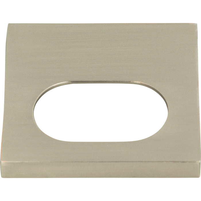 Atlas Homewares 364-BRN Modern Square 1 1/4in Center to Center Finger Pull Brushed Nickel