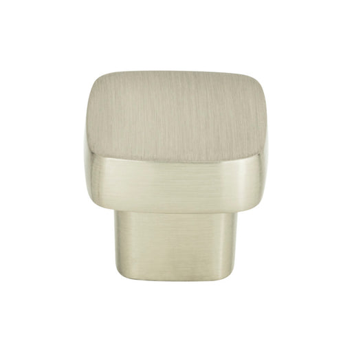 Atlas Homewares A908-BN Chunky Knobs 1in (25mm) Length Square Knob Brushed Nickel - KnobDepot
