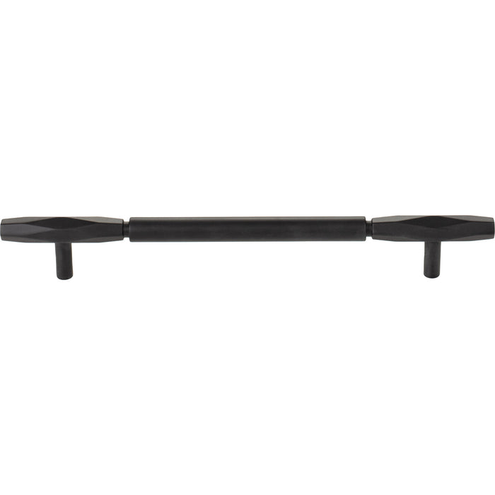 Top Knobs TK3084BLK Kingsmill 7 9/16" Center to Center Bar Pull Flat Black - KnobDepot