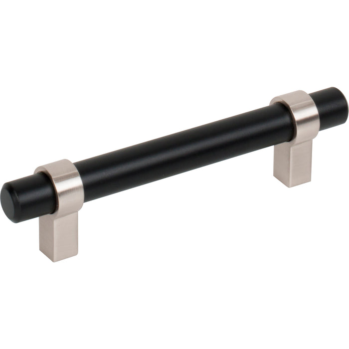 Jeffrey Alexander 596MBSN Key Grande 96 mm Center-to-Center Bar Pull Matte Black w/Satin Nickel